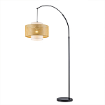 Торшер с декоративным поясом из плетеного бамбука Biuloggicu варинант исполнения - 1 | Loft Concept в Брянске