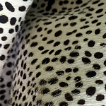 Мебельная ткань Искусственный мех  белый леопард 90 см T5-3 варинант исполнения - 4 | Loft Concept в Брянске