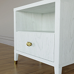 Прикроватная тумбочка с полкой Elsa Dreams White варинант исполнения - 3 | Loft Concept в Брянске