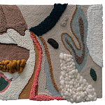 Тканый вручную текстильный гобелен Orchid варинант исполнения - 1 | Loft Concept в Брянске