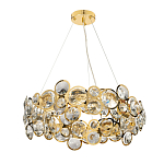 Люстра подвесная из золотых колец 57 см Golden Circles варинант исполнения - 2 | Loft Concept в Брянске