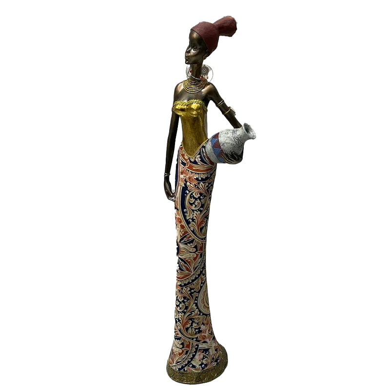 Фигурка негритянка с кувшином Girl with a vessel Мульти Фигурка негритянка с кувшином Girl with a vessel Мульти в Брянске | Loft Concept