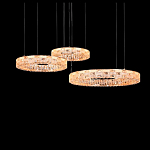 Люстра из 3-х колец с текстурной огранкой Reflection of Reality варинант исполнения - 1 | Loft Concept в Брянске