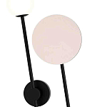 Бра с шарообразным плафоном и зеркальным круглым элементом Lunar Echo варинант исполнения - 1 | Loft Concept в Брянске