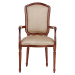 Стул с подлокотниками из натурального бука бежевый Solid Luxury варинант исполнения - 1 | Loft Concept в Брянске