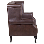 Диван из натуральной кожи на 4-х деревянных ножках из массива бука Thomas Seating brown варинант исполнения - 2 | Loft Concept в Брянске