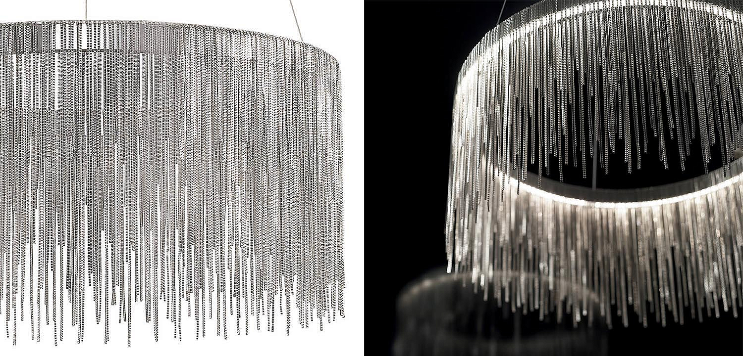 Люстра Atlantis Chain Chandelier Round Chrome Люстра Atlantis Chain Chandelier Round Chrome - Loft-Concept в Брянске