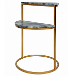 Кофейный столик с подстольем из металла Halves варинант исполнения - 1 | Loft Concept в Брянске