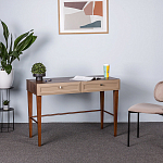 Стол письменный из массива бука с 2-мя ящиками бежевый Wenge Light варинант исполнения - 4 | Loft Concept в Брянске