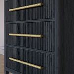 Комод Primo с 3 выдвижными ящиками Черный дуб варинант исполнения - 3 | Loft Concept в Брянске