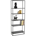Металлический стеллаж Menzie Black Wide Metal Rack варинант исполнения - 1 | Loft Concept в Брянске
