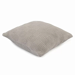 Подушка из хлопка рельефной вязки серого цвета Eden Line варинант исполнения - 1 | Loft Concept в Брянске