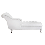 Кушетка белая с мягкой обивкой из велюра Michael Couch варинант исполнения - 2 | Loft Concept в Брянске