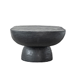 Столик кофейный черного цвета с овальной столешницей и круглым основанием Black Dalmen Table варинант исполнения - 6 | Loft Concept в Брянске