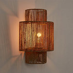 Бра с плетенным из джута плафоном Jutti H30 см варинант исполнения - 2 | Loft Concept в Брянске