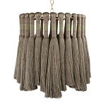 Подвесной светильник круглый плетеный с бахромой Braided Bundle of Ears варинант исполнения - 1 | Loft Concept в Брянске