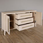 Буфет Primo с тремя ящиками и двумя фасадами Светлый дуб варинант исполнения - 3 | Loft Concept в Брянске