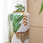 Ваза фарфоровая с ручной росписью Leopard Collection  варинант исполнения - 5 | Loft Concept в Брянске