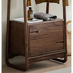 Вешалка деревянная с 2- мя ящиками Moon Walnut Furniture варинант исполнения - 7 | Loft Concept в Брянске