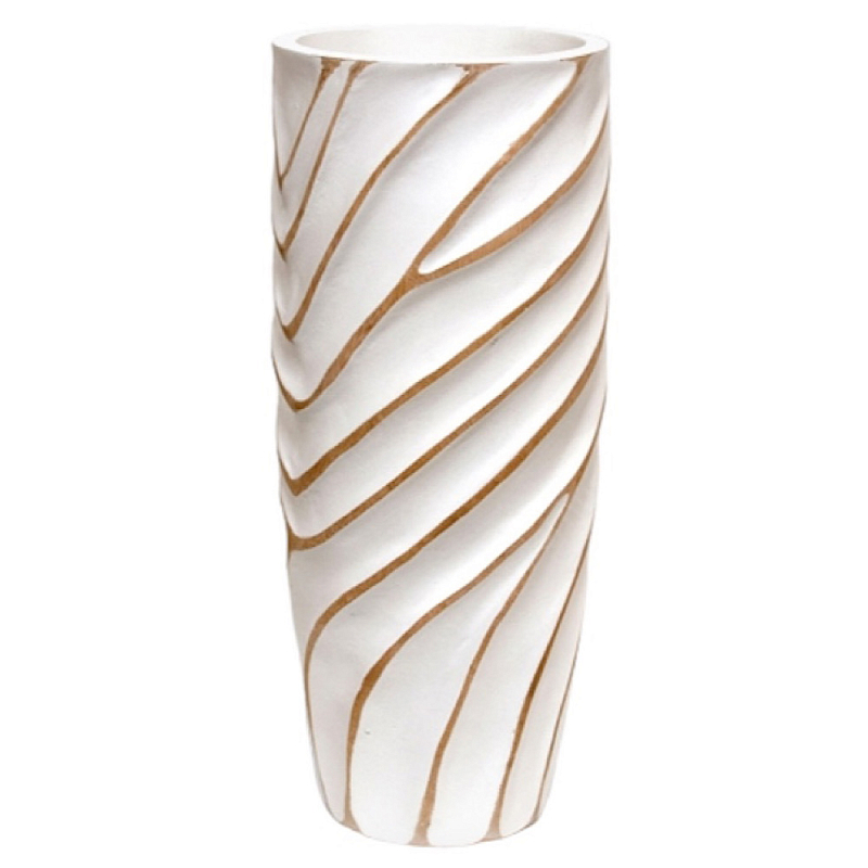 Ваза белая Vase of Thailand 1 Белый Золотой в Брянске | Loft Concept 