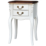 Прикроватная тумба в стиле прованс с 2-мя ящиками Paule Montmartre Provence Bedside Table варинант исполнения - 2 | Loft Concept в Брянске