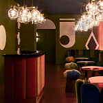 Обои ручная роспись Chez Nina by India Mahdavi Standard colourway on Perfect Green slub silk варинант исполнения - 1 | Loft Concept в Брянске