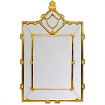 Зеркало прямоугольное Golden Classic Ornament Mirror варинант исполнения - 1 | Loft Concept в Брянске