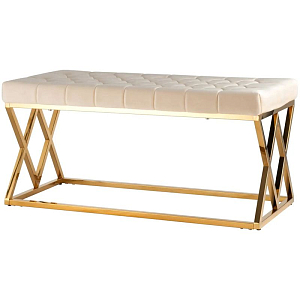 Банкетка бежевый велюр Rhombus Serene Phoenix