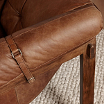 Двухместный диван Duncan винтажная коричневая кожа варинант исполнения - 6 | Loft Concept в Брянске