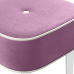 Квадратный мягкий пуф на белых ножках Winton Pouf Square варинант исполнения - 6 | Loft Concept в Брянске