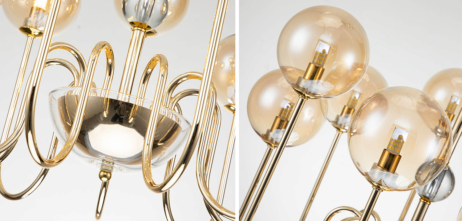 Люстра Sheiry Glass Ball Chandelier 9 Люстра Sheiry Glass Ball Chandelier 9 - Loft-Concept в Брянске