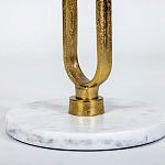 Кофейный столик с белой мраморной столешницей Clipper варинант исполнения - 3 | Loft Concept в Брянске