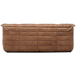 Дизайнерский кожаный диван коричневый без подлокотников Aveline Leather Sofa варинант исполнения - 4 | Loft Concept в Брянске