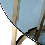 Столик журнальный золотой с темным стеклом Tastiness варинант исполнения - 1 | Loft Concept в Брянске