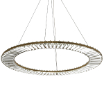 Кольцевая люстра с хрустальным декором Maude Crystal Chandelier варинант исполнения - 3 | Loft Concept в Брянске