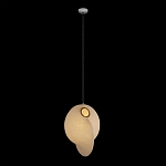 Подвесной светильник белый с фигурным тканевым плафоном White Whirlwinds варинант исполнения - 2 | Loft Concept в Брянске