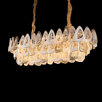 Люстра овальная с многослойными белыми и прозрачными подвесками Character Chandelier варинант исполнения - 5 | Loft Concept в Брянске