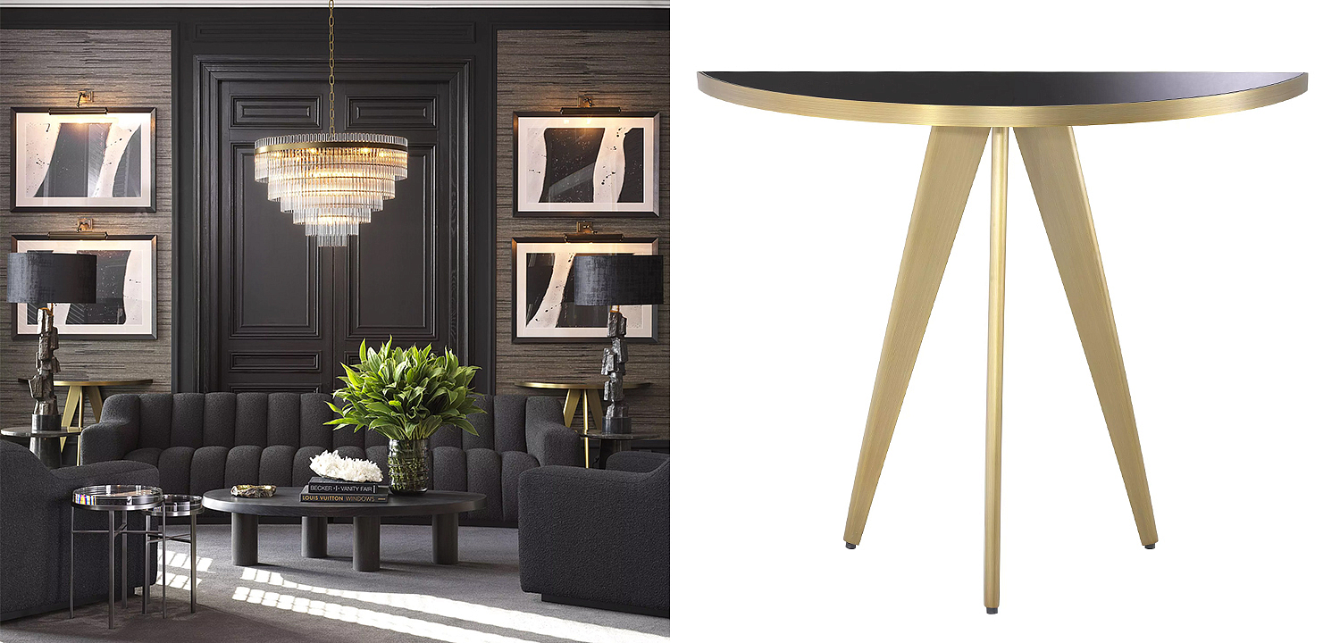 Консоль Eichholtz Console Table Aston Brass Консоль Eichholtz Console Table Aston Brass - Loft-Concept в Брянске