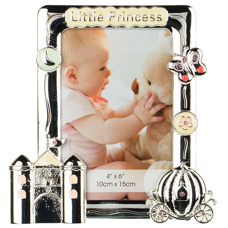 Фоторамка детская Childhood Corner Little Princess Серебряный Фоторамка детская Childhood Corner Little Princess Серебряный в Брянске | Loft Concept