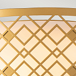 Потолочный светильник золотого цвета с каркасом в виде геометрических ромбов Elstead Lighting варинант исполнения - 5 | Loft Concept в Брянске