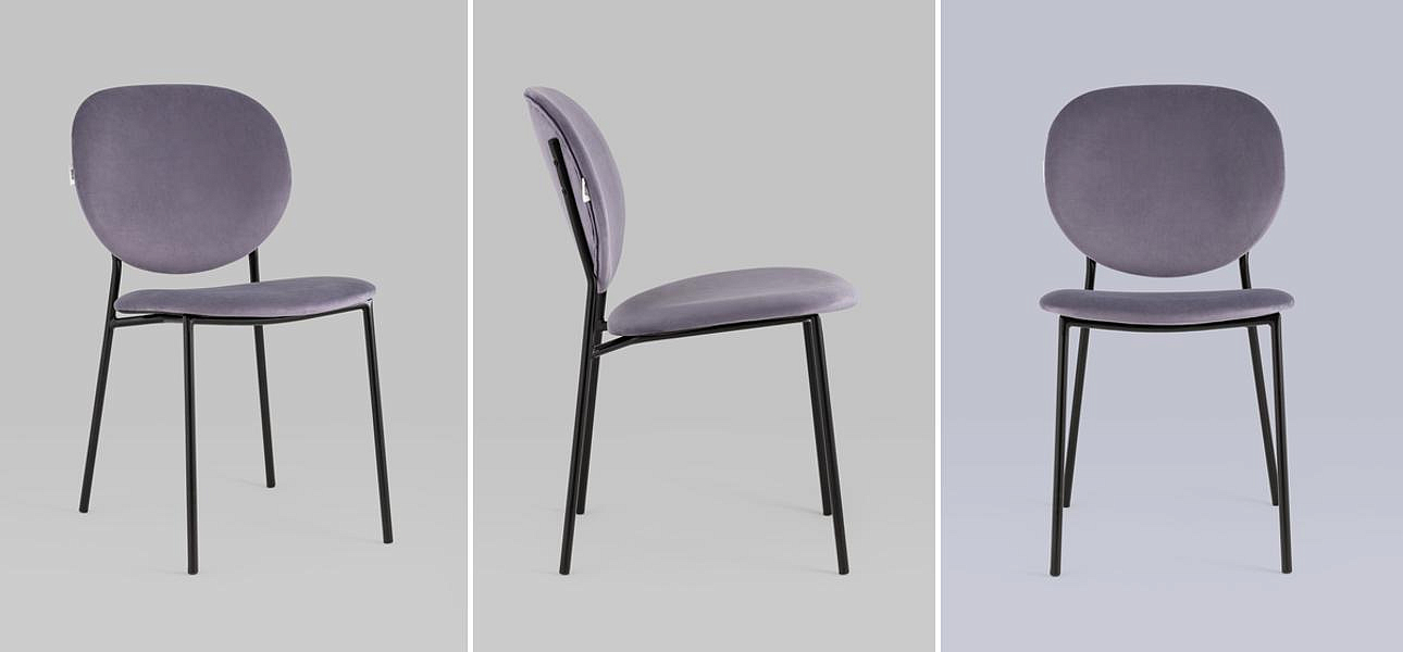 Стул Stanley Chair Пыльно-Сиреневый Велюр Стул Stanley Chair Пыльно-Сиреневый Велюр - Loft-Concept в Брянске