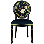 Стул чёрный из натурального бука с изображением птица в саду Blooming Magnolias варинант исполнения - 1 | Loft Concept в Брянске