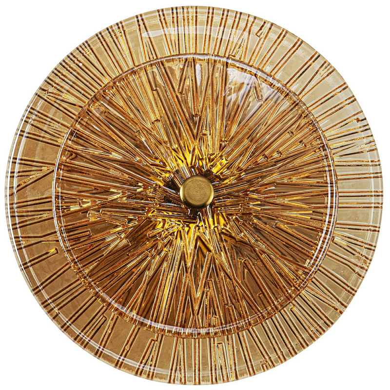 Бра в форме диска из рельефного коричневого стекла Decorative Glass Discs Wall Lamp Коричневый Латунь Бра в форме диска из рельефного коричневого стекла Decorative Glass Discs Wall Lamp Коричневый Латунь в Брянске | Loft Concept