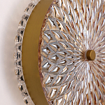 Бра с плафоном из рельефного стекла Peony Glass Bronze  варинант исполнения - 3 | Loft Concept в Брянске