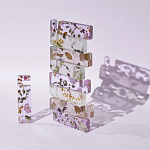 Подставка для телефона из эпоксидной смолы с цветами розовая Epoxy Flowers Phone Stand Pink варинант исполнения - 4 | Loft Concept в Брянске