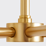 Люстра золотая с белыми тканевыми абажурами Coolness варинант исполнения - 3 | Loft Concept в Брянске