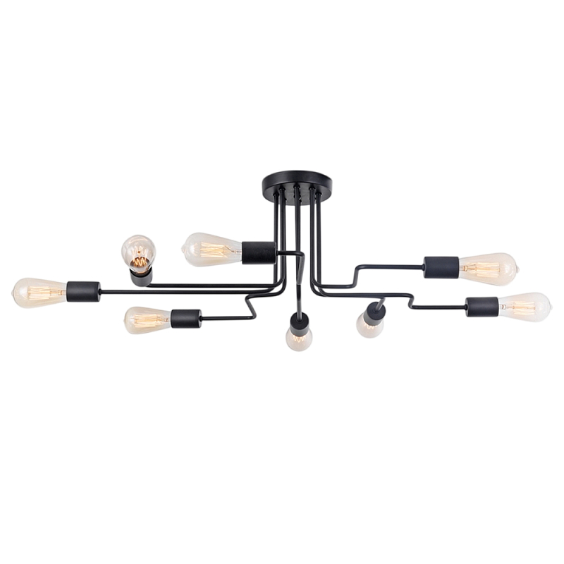Потолочный светильник Gilbert Е27*8 Черный в Брянске | Loft Concept 
