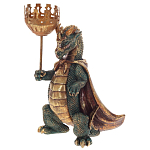 Подсвечник в виде дракона Dragon candlestick Green Gold Brown L or R варинант исполнения - 3 | Loft Concept в Брянске
