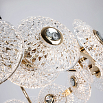 Люстра с декором из круглых рельефных пластин из хрусталя Decorative Glass Discs Chandelier 82 варинант исполнения - 3 | Loft Concept в Брянске