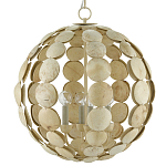 Люстра в форме шара с декором из круглых декоративных элементов Texture Discs варинант исполнения - 2 | Loft Concept в Брянске